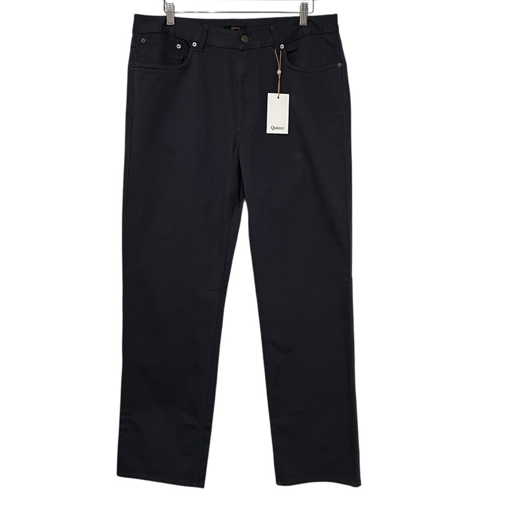 Quince Men’s Comfort Stretch Traveler 5 Pocket Pants Navy 36x32 NWT Classic